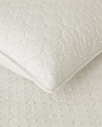 Amabile Комплект Кувертюра За Легло Двоен C Изрязан 200x220 см Кремав