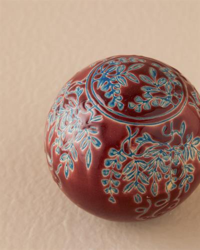 Amelıa Декоративен Предмет Керамика 8 см Бордо