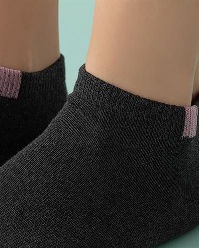 Amor Чорапи Дамски 5 Бр., Памучен Полиестер, Синьо-Сиво, 36-40