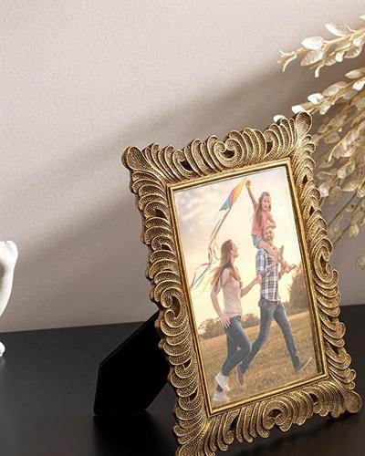 Ancıent Рамка Полирезин 20X2X25 см Златен