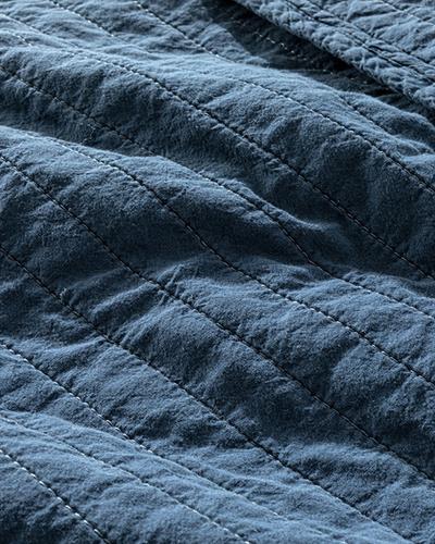 Ancient Stripe Покривка За Легло К Двоен Размер, Капитонирана , Индиго, 240 X 260 Cm