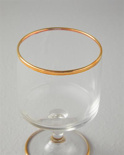 Andrea Чаша 3 бр. Стъкло 300 мл Златен