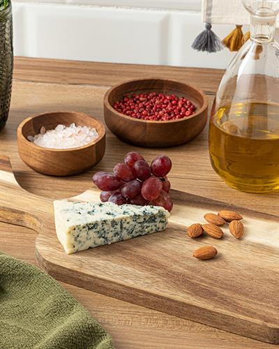 Andrea Acacia Cutting Board 36x15 cm Beige - White