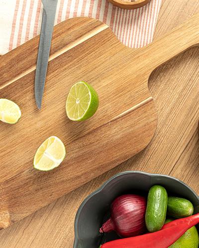 Andrea Acacia Cutting Board 45x20 cm Beige-White