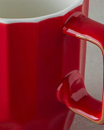 Angely Чаша Китайски костен порцелан 270 мл Червен