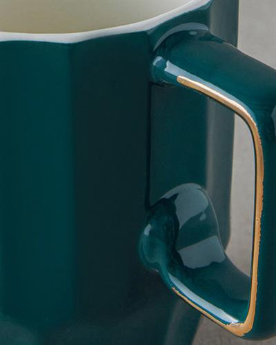 Angely Чаша Китайски костен порцелан 270 мл Тъмнозелен