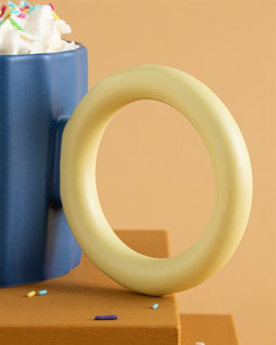 Angled Чаша New Bone China, Жълто-Тъмносиньо, 260 Ml