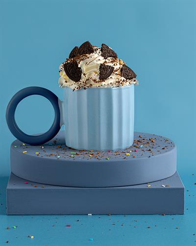 Angled Чаша New Bone China, Светло Синьо, 260 Ml