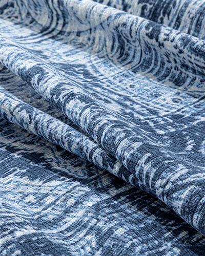 Anhinga Покривка Единичен Размер, Отпечатан, Тъмно Синьо, 150 X 220 Cm