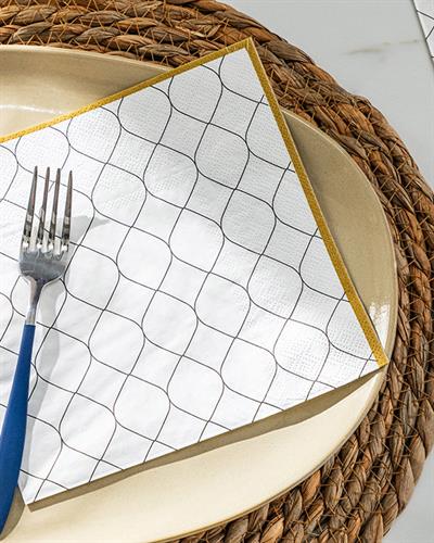 Annika Хартиени Салфетки 20 бр. Хартия 33x33 см Бял