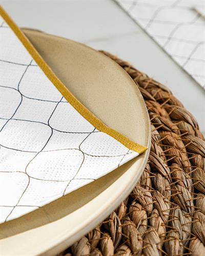 Annika Хартиени Салфетки 20 бр. Хартия 33x33 см Бял