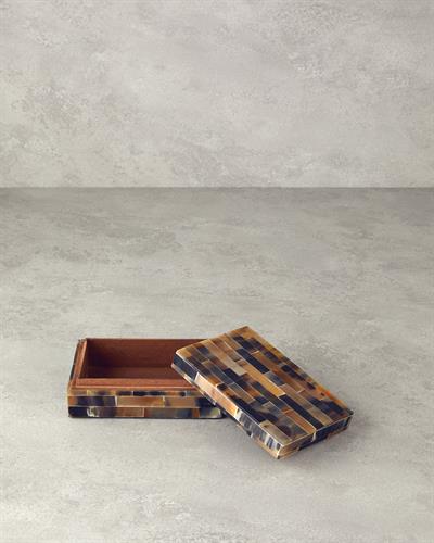 Antique Boho Декоративна Кутия 18x12,5x6,25 см Черен