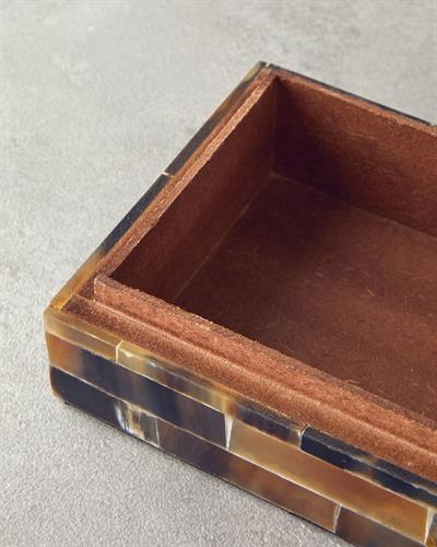 Antique Boho Декоративна Кутия 18x12,5x6,25 см Черен