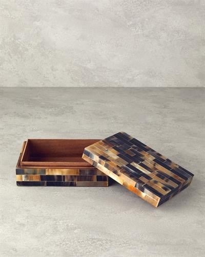 Antique Boho Декоративна Кутия 21x16x7,5 см Черен