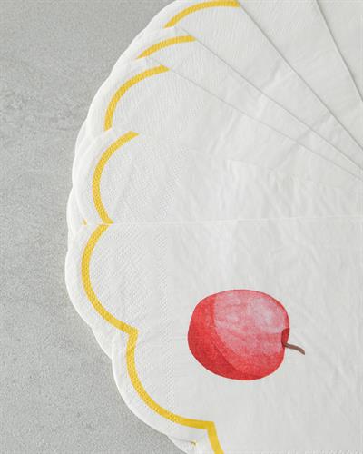 Apple Paper 20 pcs Napkin 33x33 cm Red