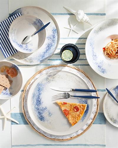 Aqua Sense Чиния За Торта Керамика 22 см Син