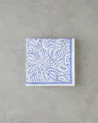 Хартиени Салфетки 20 бр. Хартия 33x33 см Син - Бял.