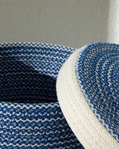 Aquamarine Кутия За Съхранение -, Синьо Бяло, 20 X 10 Cm