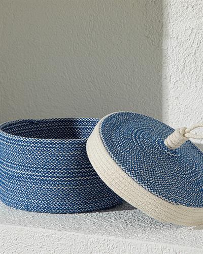 Aquamarine Кутия За Съхранение -, Синьо Бяло, 22X12 Cm