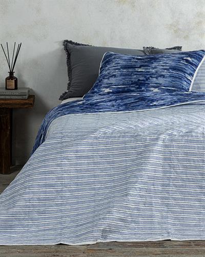 Aquarelle Покривка За Легло Комплект Двоен Размер, Многофункционално, Тъмно Синьо, 200 X 220 Cm