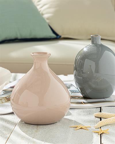 Aquarium Ваза Порцелан, Светло Синьо, 11 X 11 X 14 Cm