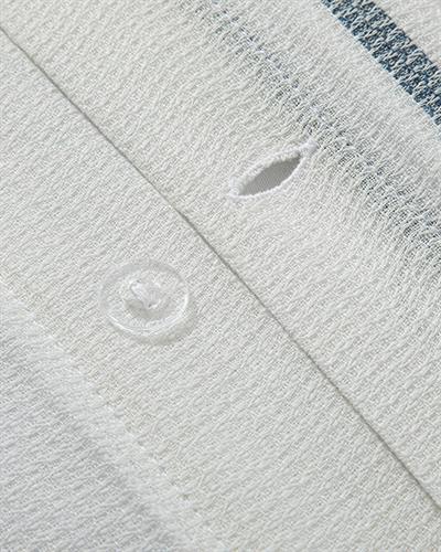 Aquatic Line Спално Бельо Компле King Size, Боядисана Нишка, Тъмно Синьо- Синьо, 240 X 220 Cm