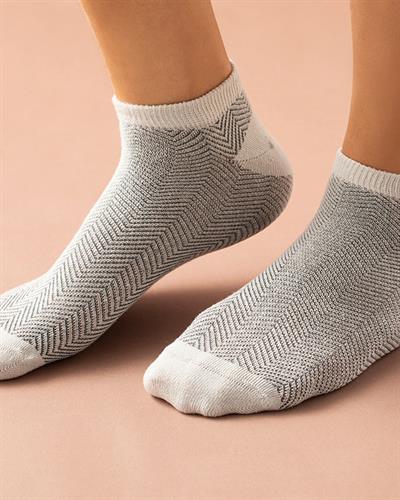 Arbre Cotton Women Ankle Socks 36-40 Gray