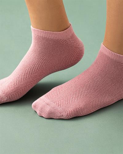 Arbre Чорапи До Глезена Дамски, Памучен, Розово, 36-40