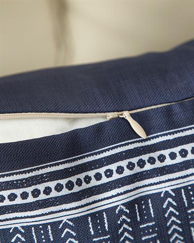 Arbre Пълнена Възглавница Отпечатан, Индиго, 43 X 43 Cm