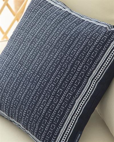 Arbre Пълнена Възглавница Отпечатан, Индиго, 43 X 43 Cm