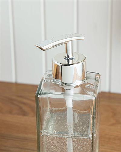 Archie Glass Bathroom Soap Dispenser 5,7x5,7x17 cm Transparent