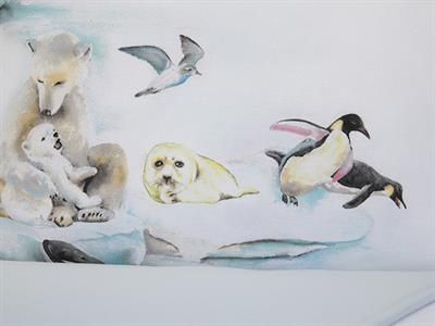 Arctic СПАЛНО БЕЛЬО КОМПЛЕ Двоен Памучен 200x220 cm Blue.