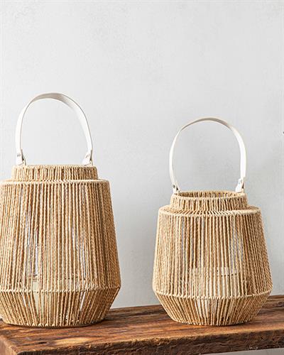 Aria Lantern 24,8x24,8x25,3 cm Brown