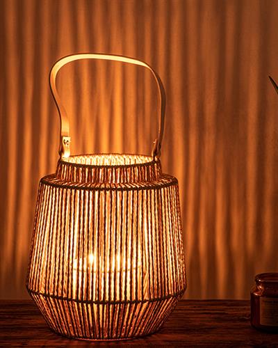 Aria Lantern 24,8x24,8x25,3 cm Brown