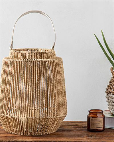 Aria Lantern 27x27x31,6 cm Brown