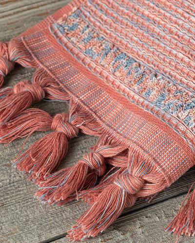 Aria Кърпа За Ръце С ресни Памучен 30x40 см Розов