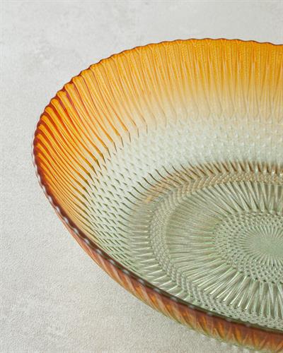 Arina Купа Стъкло 23x18 см Зелен - Оранжев