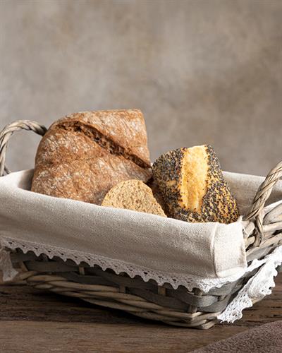 Armo Кошница За Хляб Слама 24x15 см Кафяв