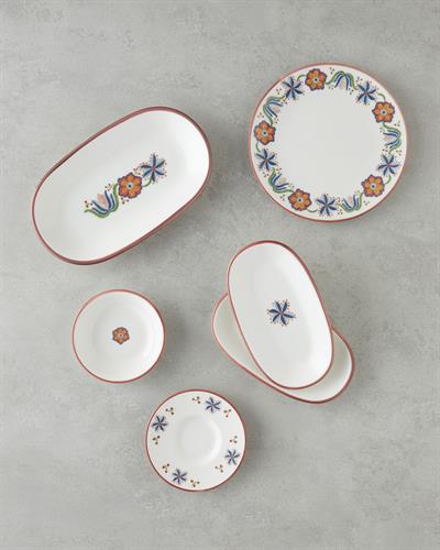 Сервиз За Закуска Порцелан 20 части за 6 души. Шарен