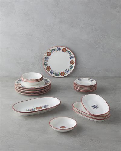 Сервиз За Закуска Порцелан 20 части за 6 души. Шарен