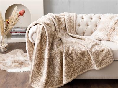Art Nouveau Тв Одеало Акрил, Бежово, 130 X 170 Cm