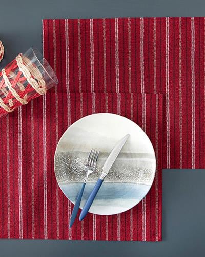 Art Pop Американзки Сервиз 2Бр., Полиестер, Червено, 30 X 45 Cm