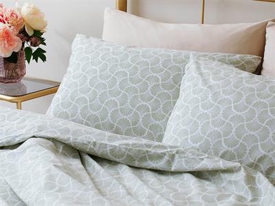 Artdeco СПАЛНО БЕЛЬО КОМПЛЕ Двоен Памучен 200x220 cm Green