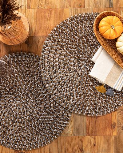 Arum Американзки Сервиз 2Бр., Полипропилен, Кафяво, 38 Cm