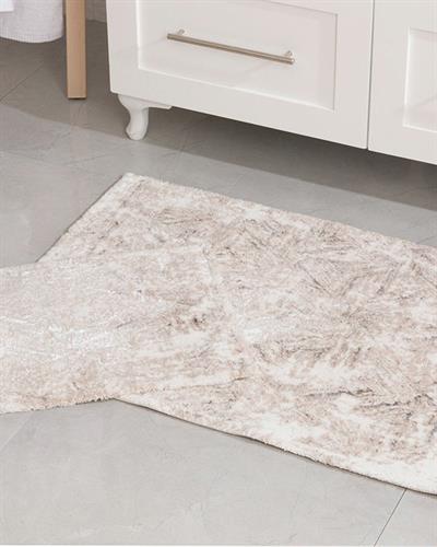 Arven Комплект Постелки За Баня Памучен Памучен флош 60x90 см + 50x60 см Бежов - Сив - Кремав