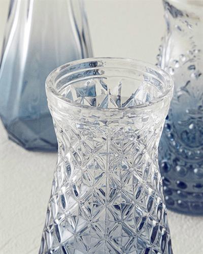 Arya Ваза 3 бр. Стъкло 6x12 см Бледосив.