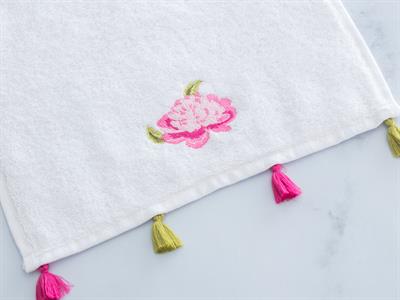 Asel ХАВЛИИ ЗА РЪЦЕ Бродирани 30x45 cm White