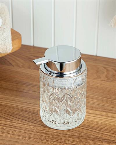 Ashley Glass Liquid Soap Dispense 7,7x12,8 cm Transparent