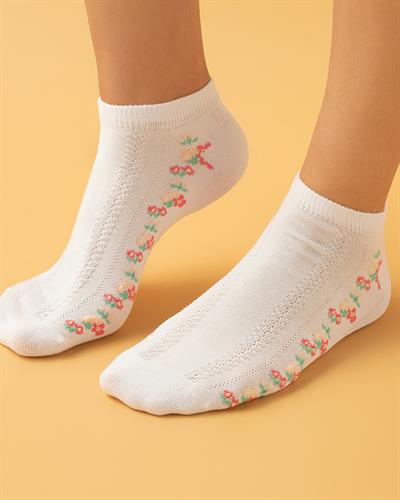 Ashley Чорапи Дамски Единичен, Памучен, Екру, 36-40