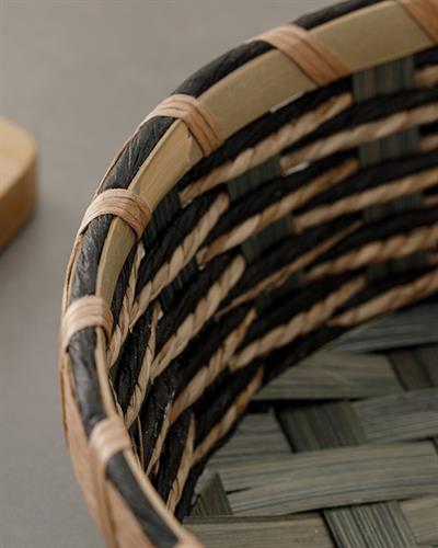 Audrey Кошница За Хляб Кръгъл Слама 20.5x20.5x6 см Зелен